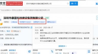 k8凯发集团入选深圳市2023年创新型中小企业名单